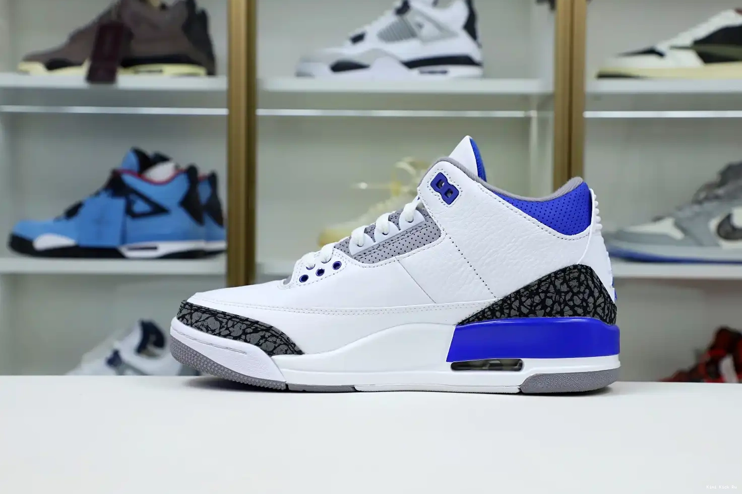 'RACER Kimikick AIR RETRO 3 BLUE' JORDAN 0408
